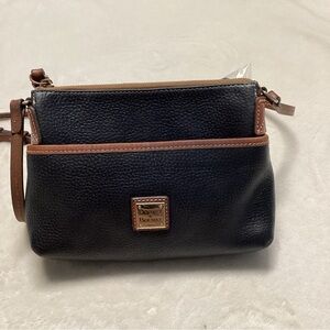 Dooney & Bourke Black and Tan Crossbody Bag